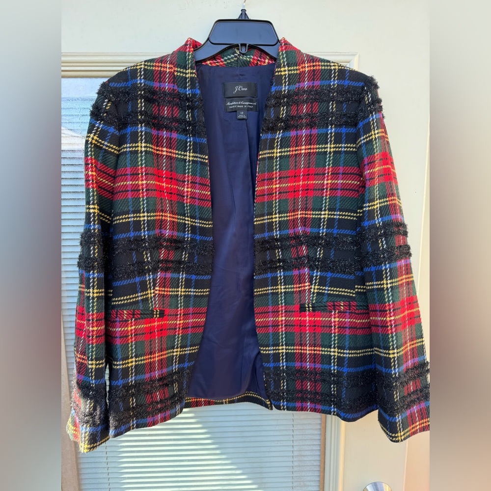 J.Crew plaid blazer